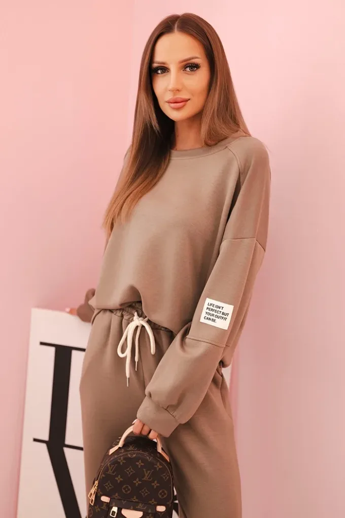 Komplet bluza + spodnie masełko fango