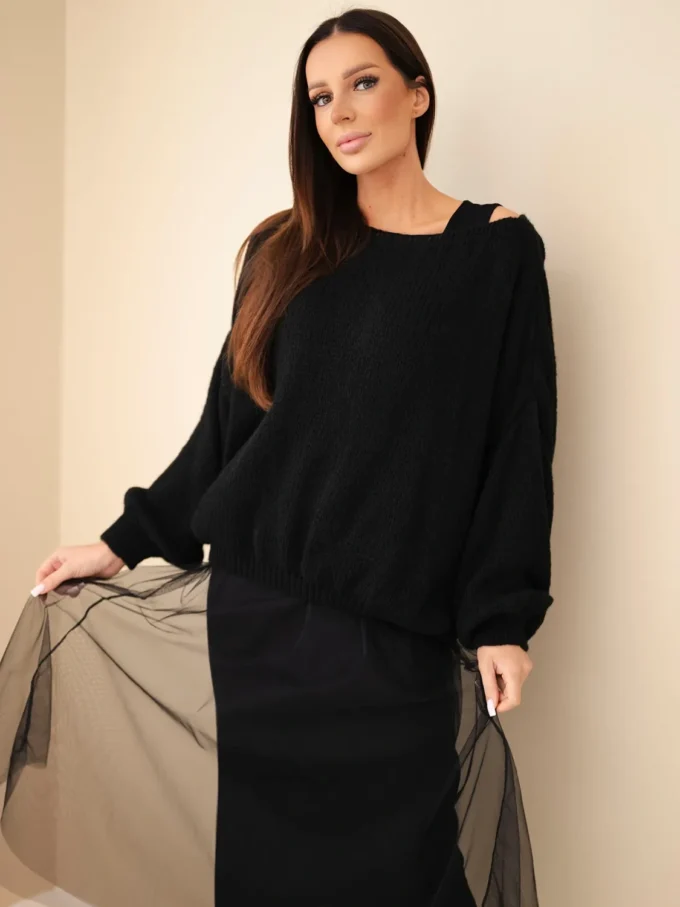 Mazii Fashion czarna bluza damska stylowa i wygodna.