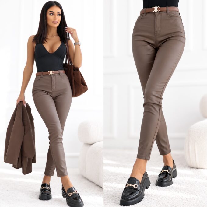 Spodnie damskie elastyczne dopasowane skinny – Fango